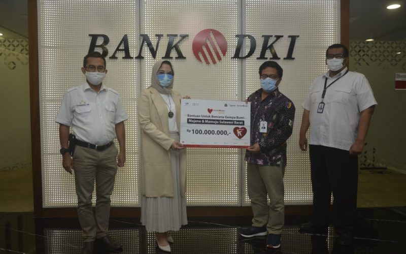 Bank DKI Gandeng Jakarta Tourism Forum Salurkan Donasi Gempa Sulawesi Barat