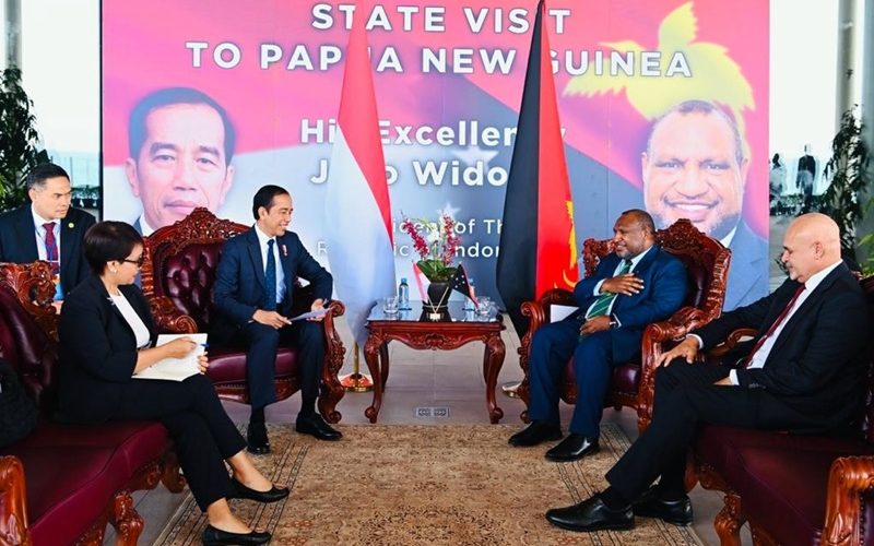 Tiba di APEC Haus, Presiden Jokowi Bertemu dengan PM Marape